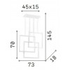 FRAME Závěsné svítidlo, těleso kov, povrch bílá, difuzor plast opál, LED 80W teplá 3000K, 8600lm, 230V, IP20, tř.1, rozměry 730x700x180mm, závěsný kabel l=1450mm, lze zkrátit. náhled 3