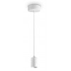 CLIOS HL Závěsný kabel s objímkou, základna kov, povrch nikl, pro žárovku 1x60W, E27, 230V, IP20, tř.2, rozměry d=45mm, závěsný kabel l=2145mm lze zkrátit, stínítko SAMOSTANĚ náhled 4