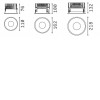 OFF Stropní vestavné svítidlo, těleso hliník, rámeček černá, LED 42W, neutrální 4000K, 4800lm, Ra90, 230V, IP54, tř.2, rozměry d=218mm, h=132mm. náhled 3