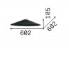 SUBR stínidlo I Stínidlo pro svítidlo, těleso kov, povrch bílá, rozměry d=602mm, h=105mm, POUZE STÍNIDLO náhled 3