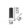 SUBR PL 1x60W E27 Stropní přisazené svítidlo, těleso kov, povrch bílá, pro žárovku 1x60W, E27, 230V, IP20, tř.2, rozměry d=50mm, h=129mm. náhled 3