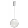 FLEK 4W Závěsné svítidlo, těleso kov, povrch bílá, LED 4W, 400lm, teplá 3000K, 230V, IP20, tř.1, rozměry d=75mm, vč závěs kabelu l=2100mm, lze zkrátit. náhled 3