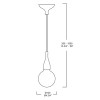 IBERIT závěsná VÝPRODEJ Závěsný kabel s objímkou, materiál plast, povrch bílá, pro žárovku 1x70W, E27, 230V, IP20, d=120mm, l=2500mm, lze zkrátit náhled 9