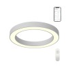 LED 53W Tuya ZigBee CCT IP20 Stropní svítidlo, kov, bílá, dif plast opál, LED 53W, 3640lm, dálk ovl. (včetně), nebo tel. TUYA Zigbee, nast CCT teplá 2700K-denní 6500K, stmív., Ra80, 230V, IP20, rozměry d=600mm, h=70mm. náhled 2