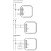 DICIO 2x100W, TUYA ZigBee 3.0 Spínací jednotka, 2 kontakty, pro instalaci bez potřeby nulového vodiče, ovládání telefonem smart systém Tuya, Zigbee 3.0, 2x100W, 230V, IP20, 46x46x18mm do KU68 náhled 3