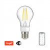 Smart bulb 7W E27 Smart Tuya WiFi Světelný zdroj, žárovka, sklo a kov, LED 7W, E27, A60, smart tel. TUYA WiFi, stmív., nast CCT, 2700K až 6500K, Ra80, 230V, životnost 25 000h, rozměry d=60mm, l=110mm náhled 1