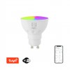 Smart bulb 6W GU10 Smart WiFi Světelný zdroj, žárovka, sklo a kov, LED 6W, 350lm, GU10, dálk ovl, nebo smart tel.TUYA WiFi, stmív., nast CCT, 2700K až 6500K, RGB, Ra80, 230V, životnost 25 000h, rozměry d=50mm, l=55mm náhled 1