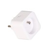 SMART zásuvka II TUYA-W Zásuvkový adaptér plast bílá, 230V, 16A, IP20, fce zap/vyp, ovládání smart systémem Tuya WiFi, měření spotřeby el. energie, rozměry 55x55x75mm. náhled 2