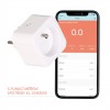 SMART zásuvka II TUYA-W Zásuvkový adaptér plast bílá, 230V, 16A, IP20, fce zap/vyp, ovládání smart systémem Tuya WiFi, měření spotřeby el. energie, rozměry 55x55x75mm. náhled 4