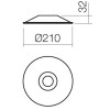 SASA4 Stínítko pro svítidlo, těleso kov, povrch lak hnědá se zlatými detaily, rozměry d=430 mm h=87mm náhled 3