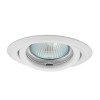 EFEKT 1W Vestavné svítidlo kruhové výklopné +-15°, těleso kov, povrch bílá, 50W, GX5,3, 12V, d=95mm, symbol "F" montáž na hořlavý podklad max 35W náhled 2