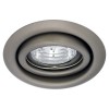EFEKT 1BC Vestavné svítidlo kruhové výklopné +-15°, těleso kov, povrch chrom mat, 50W, GX5,3, 12V, d=95mm, symbol "F" montáž na hořlavý podklad max 35W náhled 2