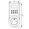 CLCKY SPÍNACÍ HODINY denní DIGITAL DO ZÁSUVKY 230V Spínací hodiny, barva bílá denní, 24hodin, do zásuvky 230V, spínací proud 16A max 3,6kW/CosFi0,9, IP20, 125x52mm náhled 3