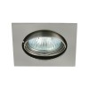 RECO V-CM Vestavné svítidlo čtvercové výklopné +-15°, těleso hliník, povrch chrom mat, 50W, Gx5,3, 12V, IP20, 81x81x80mm, symbol "F" montáž na hořlavý podklad max 35W náhled 1