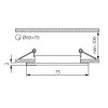 RECO Q-CM Vestavné svítidlo pevné, těleso hliník, povrch chrom mat, 50W, Gx5,3, 12V, IP20, 81x81x30mm, symbol "F" montáž na hořlavý podklad max 35W náhled 2