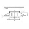 VIRO RV-AL Vestavné bodové svítidlo kruhové výklopné +-15°, těleso hliník, povrch hliník mat, 50W, Gx5,3, 12V, IP20, d=82mm, h=100mm, symbol "F" montáž na hořlavý podkla náhled 2