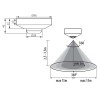 RADARON B HF pohybové čidlo pro osvětlení, plast bílá, záběr 360°/150°, dosah max 10m, čas sepnutí 10s-10min, soumrak 2-2000lx, zátěž max 1200VA, 230V, IP20, d=96mm, h=43mm. náhled 2