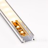 PROLED-16 VESTAVNÝ HLINÍKOVÝ profil pro LED pásek Vestavný podlahový, pochozí hliníkový profil, pro LED pásky šířky max w=10mm, rozměry 19,2x8,5mm, l=1m. náhled 3