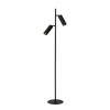 CLUBS Stojací lampa, těleso hliník, povrch černá, pro žárovku 2x40W, GU10, 230V, IP20, tř.2, rozměry hlavice d=56mm, h=152mm, výška lampy h=1400mm, vypínač na kabelu. náhled 1