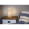 ORIENTICO 1x40W E14 Stolní lampa, těleso keramika, stínítko keramika vzor ornament, barva bílá, pro žárovku 1x40W, E14, 230V, IP20, tř.2. rozměry 120x120x280mm náhled 4