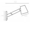 MIZUKO Nástěnné svítidlo, materiál kov, povrch černá, pro žárovku 1x40W, E14, 230V, IP20, tř. 1, rozměry d=130mm, h=160mm. náhled 2