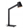 HEDDINGEST II Stolní lampa, nastavitelný směr svícení, materiál kov, povrch černá, pro žárovku 1x40W, E14, 230V, IP20, tř. 1, dvě ramena, rozměry d=130mm, h=670mm, vypínač na tělese. náhled 1