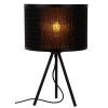 TAGALOG Stolní lampa, těleso kov, povrch černá, stínítko textil bambus, pro žárovku 1x40W, E27, 230V, IP20, tř.2, rozměry d=260mm, h=450mm, vypínač na kabelu. náhled 1