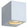 ZORA-LED Nástěnné venkovní svítidlo, těleso hliník, povrch bílá mat, krycí sklo čiré, LED 1x5W, GU10, teplá 3000K, 320lm, 230V, IP44, tř.1. rozměry 90x65x79mm, vč.sv.zdr. náhled 1