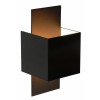 CUBO Nástěnné svítidlo čtvercové, těleso hliník černá mat, stínítko hliník černá mat, pro žárovku 1x40W, G9, 230V, IP20, tř.1. rozměry 76x76x180mm náhled 3