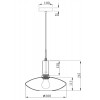 CORYDA HL I 1x60W, E27 Závěsné svítidlo, těleso kov, povrch černá a zlatá mat, difuzor sklo opál, pro žárovku 1x60W, E27, 230V, IP20, tř.1, rozměry d=300mm, vč závěs kabelu. náhled 2