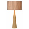 WOODECOL 1x60W E27 Stolní lampa, základna dřevo, povrch lak světlá, stínítko plast, pro žárovku 1x60W, E27, 230V, IP20, tř.1. rozměry 350x350x650mm, vypínač na kabelu náhled 1