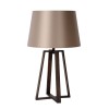 COFFEE Stolní lampa, těleso kov, povrch lak měď hnědá antická zašlá, stínítko textil hnědá, pro žárovku 1x60W, E27, 230V, IP20, tř.2. rozměry 385x385x630mm náhled 2