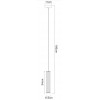 ALGUIERO Závěsné svítidlo, těleso kov, povrch černá, pro žárovku 1x40W, E27, 230V, IP20, rozměry d=65mm, h=340mm, vč závěs kabelu h=1800mm, lze zkrátit. náhled 2