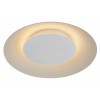 FOSKAL-LED Stropní svítidlo kruhové, těleso kov bílá mat, stínítko kov bílá mat, LED 1x12W, teplá 2700K, 900lm, 230V, IP20, tř.2. rozměry 345x345x73mm, vč.sv.zdr. náhled 1