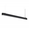 FERRATO 25W + 2W, UGR<19 Stropní závěsné svítidlo, hliník, černá, LED dolů 25W, 3500lm, nahoru, 2W, neutrální 4000K, vyzař. úhel  dolů 42°, nahoru 90°, UGR<19, Ra80, 230V, IP40, 35x70mm, l=1200mm, svítí nahoru/dolů náhled 3