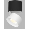 KLIP ON LED 11W Stropní přisazené bodové svítidlo, nastavitelný směr svícení, těleso hliník, povrch černá/bílá, LED 1x11W, 770lm, teplá 3000K, Ra80, stmív TRIAC, 230V, IP20, rozměry d=77mm, výška: 98,5mm náhled 1