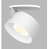 CANNES LED 11W Stropní podhledové bodové svítidlo vyzař úhel 30°, nastavitelný sklon svícení 90°, hliník, povrch černá/chrom, LED 11W, 770lm, teplá 3000K, Ra80, stmív TRIAC, 230V, IP20, rozměry d=77mm, h=77mm náhled 2