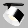 CANNES LED 11W Stropní podhledové bodové svítidlo vyzař úhel 30°, nastavitelný sklon svícení 90°, hliník, povrch černá/chrom, LED 11W, 770lm, teplá 3000K, Ra80, stmív TRIAC, 230V, IP20, rozměry d=77mm, h=77mm náhled 1