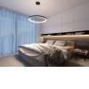 LEGNICA S Závěsné svítidlo, těleso hliník, povrch černá, dif plast opál, LED 60W, 4200lm, přepín teplota CCT teplá 3000K/neutr 4000K, stmív. DALI, 230V, IP20, d=780mm, h=35mm, vč záv lanka h=2500mm náhled 10
