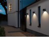 MECHOU 4,5W IP65 Nástěnné venkovní svítidlo, základna hliník, povrch černá antracit, krycí sklo čiré, LED 4,5W, 450lm, teplá 3000K, Ra80, 230V, IP65, rozměry 100x100x100mm, svítí dolů náhled 3