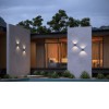 MECHOU 2x4,5W IP65 Nástěnné venkovní svítidlo, základna hliník, povrch černá antracit, krycí sklo čiré, LED 2x4,5W, 2x450lm, teplá 3000K, Ra80, 230V, IP65, rozměry 100x100x100mm, svítí nahoru/dolů náhled 3