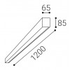 LINO Stropní svítidlo z hliníkového profilu, povrch bílá, difuzor plast opál, LED 12-20W, 1320-2200lm, přepín teplota CCT 3000K/3500K/4000K, 230V, IP20, tř.1, rozměry 85x65x900mm náhled 3