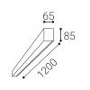 LINO LASER Stropní, nebo závěsné svítidlo z hliníkového profilu, povrch černá, LED přepín výkon 24W-32W, 2900lm-3850lm, neutr 4000K, buňkové UGR<16, Ra80, 230V, IP20, rozměry 1200x85x65mm náhled 2