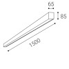 KELONO 18-24W CCT Stropní přisazené lineární svítidlo, hliník, bílá, dif plast opál, LED 18-24W, 2520-3360lm, přepín CCT teplá 3000K-neutrální 4000K, Ra90, 230V, IP20, rozměry 85x65mm, l=900mm. náhled 5