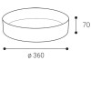 FOR stínidlo Kroužek pro svítidlo, těleso kov, povrch bílá, rozměry d=360mm, h=70mm náhled 5