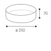FOR stínidlo Kroužek pro svítidlo, těleso kov, povrch bílá, rozměry d=360mm, h=70mm náhled 7