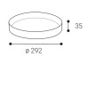 FOR stínidlo Kroužek pro svítidlo, těleso kov, povrch bílá, rozměry d=360mm, h=70mm náhled 8