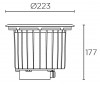 COOL COB výklopné +-15° Zemní svítidlo, nast sklon svícení +-15°, hliník, rám nerez, LED 23W, teplá 3000K, 2208lm, vyzař úh 15° nebo 60°, Ra80, povrch <40°C, 230V, IP67, IK10, stat zát 1,8t, d=223mm, h=177mm, vč. mont. boxu náhled 7