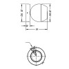 PLANET 1x50W, GU10 Stropní svítidlo bodové, nastavitelný směr svícení, materiál hliník, povrch bílá, pro žárovku 1x50W, GU10 ES50, 230V, IP20, l=80mm, w=80mm, h=82mm náhled 3