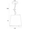 TWISTER Závěsné svítidlo, těleso sádra, povrch bílá, možno natírat malířskou hlinkou, pro žárovku 1x25W, E14, 230V, IP20, rozměry d=280mm, h=282mm, vč závěs kabelu l=3000mm, lze zkrátit. náhled 2